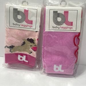 Baby Leggings BL Brand Pink Leggings For Babies 2 Pair Sealed